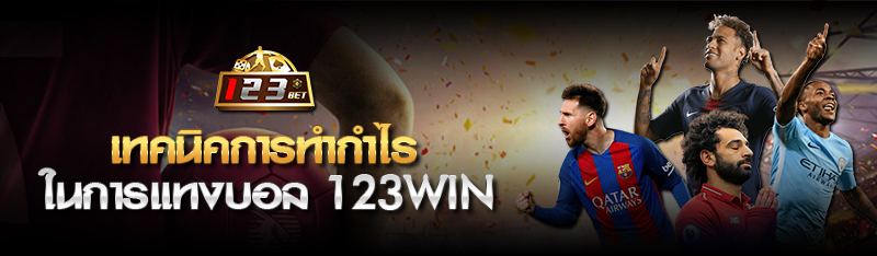 เทคนิคการทำกำไร ในการ แทงบอล 123WIN ฉบับเซียนบอลแนะนำ